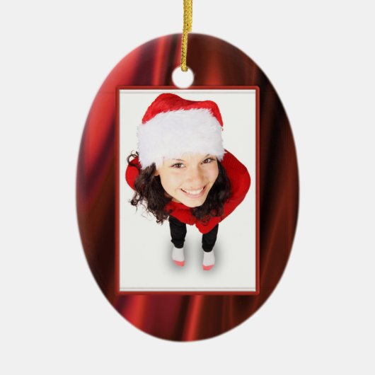 Foto Frame Template - sieht aus wie ein glatter ro Keramikornament (Vorne)