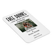 Foto "Free Drinks" Speichern Sie die Daten Magnet (Rechte Seite)