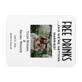 Foto "Free Drinks" Speichern Sie die Daten Magnet (Horizontal)