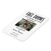 Foto "Free Drinks" Speichern Sie die Daten Magnet (Linke Seite)