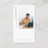Foto Freelance Programmierer Business Card Visitenkarte (Vorderseite)