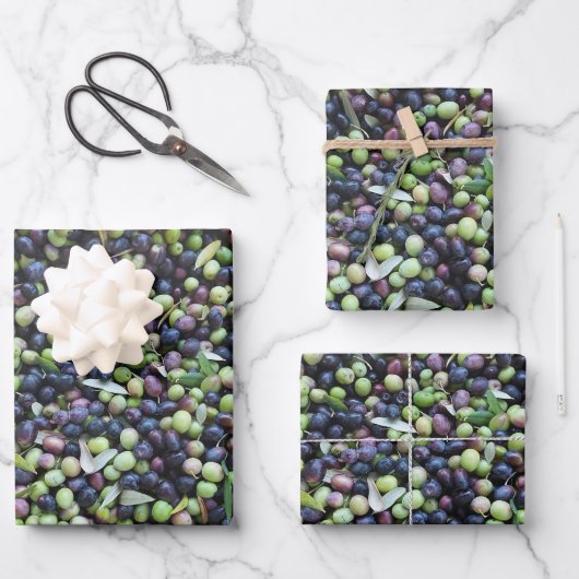 Foto Fresh Olives Geschenkpapier Set (Vorderseite)