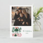 Foto Freude der Welt Weihnachten (Stehend Vorderseite)