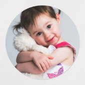 Foto, Freund, Ehegatte, Mama oder Haustier Etiketten (Design 1)