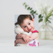 Foto, Freund, Ehegatte, Mama oder Haustier Postkarte (Stehend Vorderseite)