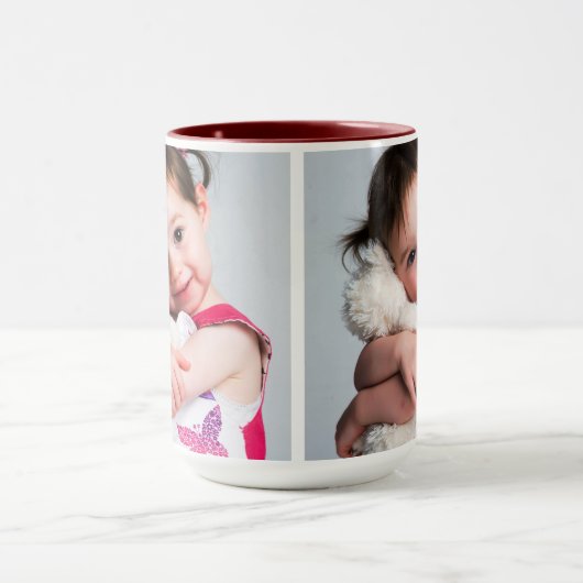 Foto, Freund, Ehegatte, Mama oder Haustier Tasse (Zentrum)