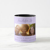Foto-Freunde für das Leben: Violettlavender Tasse (Zentrum)