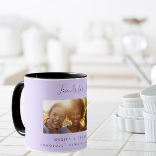 Foto-Freunde für das Leben: Violettlavender Tasse