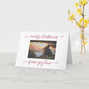 Foto Frieden Freude Liebe Frohe Weihnachten Karte