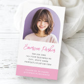 Foto, frisch und trendig, rosa oder farbig visitenkarte