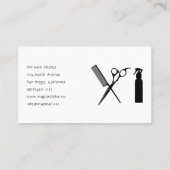 Foto Friseur Business Card Visitenkarte (Rückseite)
