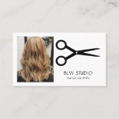 Foto Friseur Business Card Visitenkarte (Vorderseite)