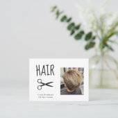 Foto Friseure Visitenkarte (Stehend Vorderseite)