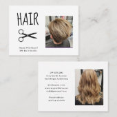 Foto Friseure Visitenkarte (Vorne/Hinten)