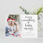 Foto froh alles Gute, immer Weihnachten (Stehend Vorderseite)