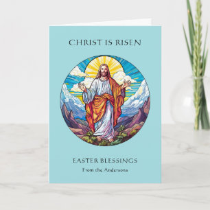 Foto Frohe Ostern Segenswünsche Religiös  Feiertagskarte