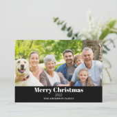 Foto Frohe Weihnachten (Stehend Vorderseite)