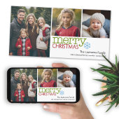 Foto - Frohe Weihnachten 3 Foto Collage minimal