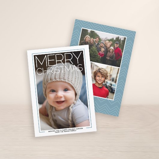 Foto - Frohe Weihnachten - Baby Blue Accents