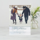 Foto Frohe Weihnachten Eleganter Winter Frost (Stehend Vorderseite)