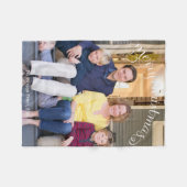 Foto frohe Weihnachten Fleecedecke (Vorderseite (Horizontal))