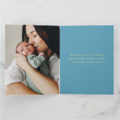 Foto frohe Weihnachten geklappte Grußkarte hinzufü Karte (Innenseite)