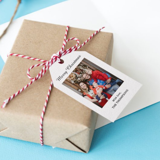 Foto Frohe Weihnachten Geschenkanhänger