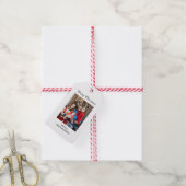 Foto Frohe Weihnachten Geschenkanhänger (Mit Garn)