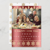 Foto Frohe Weihnachten glücklich Neujahr Burgund (Vorne/Hinten)