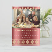 Foto Frohe Weihnachten glücklich Neujahr Burgund (Stehend Vorderseite)