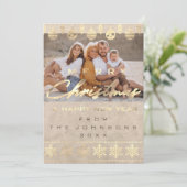 Foto Frohe Weihnachten glücklich Neujahr Elfenbein (Stehend Vorderseite)