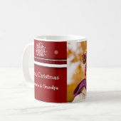 Foto Frohe Weihnachten Großeltern Tasse (Vorderseite Links)