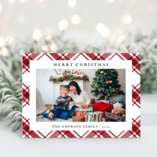 Foto Frohe Weihnachten Karierte Ferienwohnung Kart