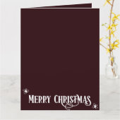 Foto frohe Weihnachten Karte (Gelbe Blume)