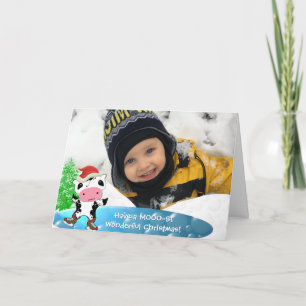 Foto frohe Weihnachten Kawaii Tanzkuh