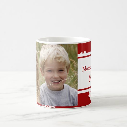 Foto Frohe Weihnachten Mama Tasse (Mittel)
