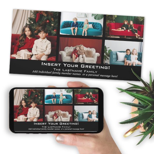 Foto - Frohe Weihnachten mit 5 Foto Collage