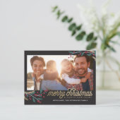 Foto | Frohe Weihnachten Postkarte (Stehend Vorderseite)