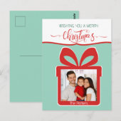 Foto Frohe Weihnachten Postkarte (Vorne/Hinten)