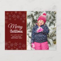 Foto Frohe Weihnachten Rot
