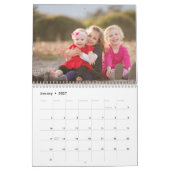 Foto frohe Weihnachten Rot Kalender (Jan 2027)