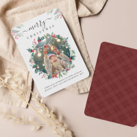 Foto Frohe Weihnachten Rote Berries Botanisch