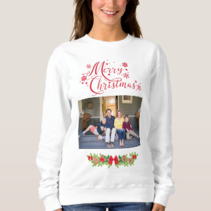 Foto frohe Weihnachten Sweatshirt