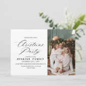 Foto Frohe Weihnachts-Party Einladungen Karten (Stehend Vorderseite)