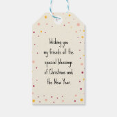 Foto Frohe Weihnachtsgeschenke Tags Geschenkanhänger (Rückseite)