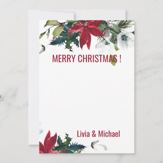 Foto Frohe Weihnachtskarte Einladung (Vorderseite)