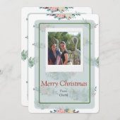 Foto Frohe Weihnachtskarte Save The Date (Vorne/Hinten)