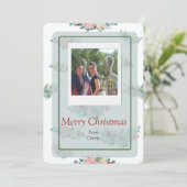 Foto Frohe Weihnachtskarte Save The Date (Stehend Vorderseite)