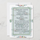 Foto Frohe Weihnachtskarte Save The Date (Rückseite)