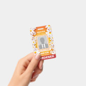 Foto Frohe White Daisies Orange Identifikation Ausweis (Handheld)